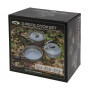 Комплект за готвене NGT 3pc Gun Metal Aluminium Kettle Pot & Pan Set