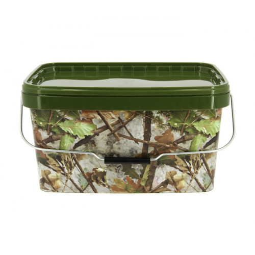 Кофа за риболов NGT Square Camo Bucket 12,5 литра