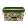 Кофа за риболов NGT Square Camo Bucket 12,5 литра