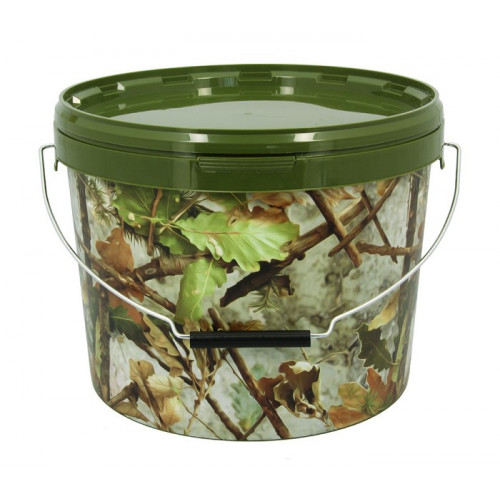 Кофа за риболов  NGT Round Camo Bucket 10 литра