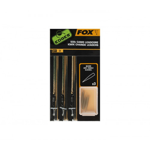 Готов Монтаж FOX 50LB Camo Leadcore Kwik change leaders 