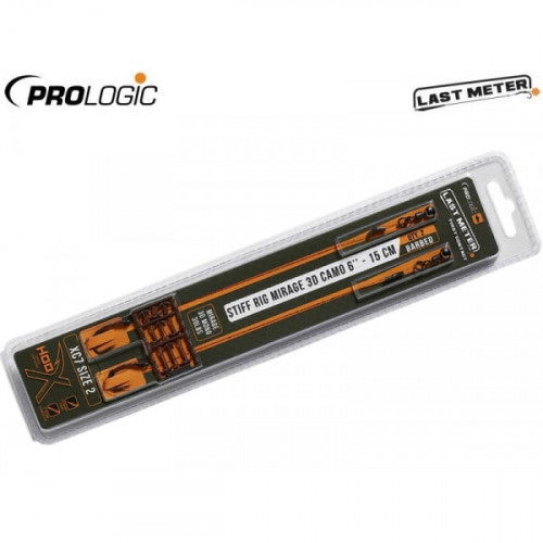 Монтаж Prologic Stiff Rig Mirage 3D Camo 15 см 22 lbs 
