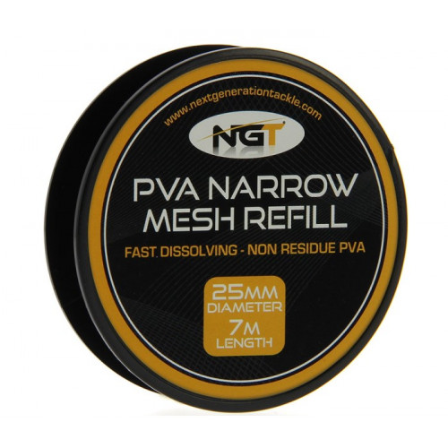 Пълнител PVA NGT Narrow Refill - 7 м x 25 мм PVA Mesh