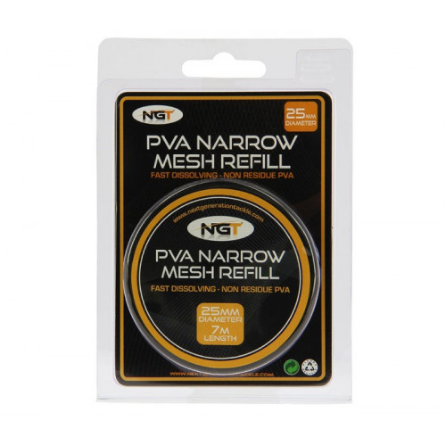 Пълнител PVA NGT Narrow Refill - 7 м x 25 мм PVA Mesh