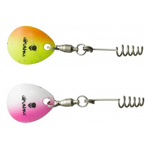 Листо за силиконова примамка Gunki Colorado Pink Yellow