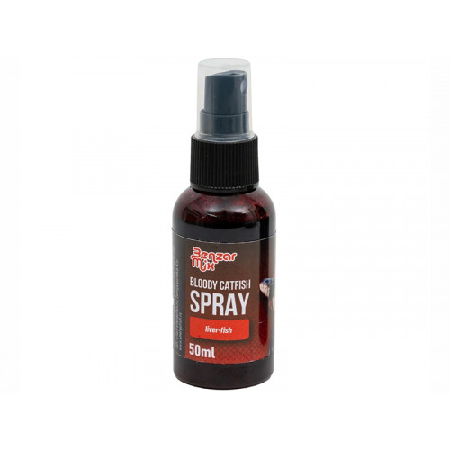 Спрей за риболов на сом Benzar Catfish Spray Bloody Liver Fish 