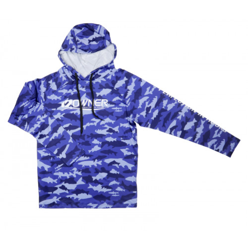 Блуза с качулка Owner Sun Block Hoodie Blue UPF50+ 