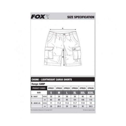 Къси панталони FOX Chunk Cargo Shorts - Large Lightweight Camo