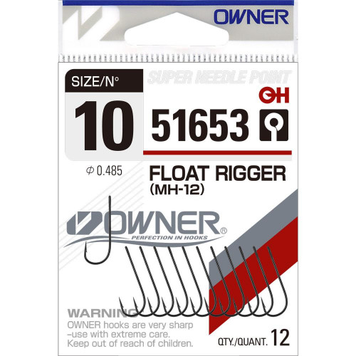 Единични куки Owner Float Rigger