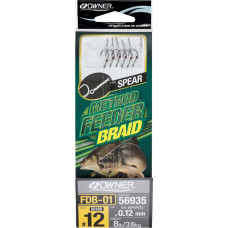 Вързани куки Owner Method Feeder Spear Braid - FDB 01