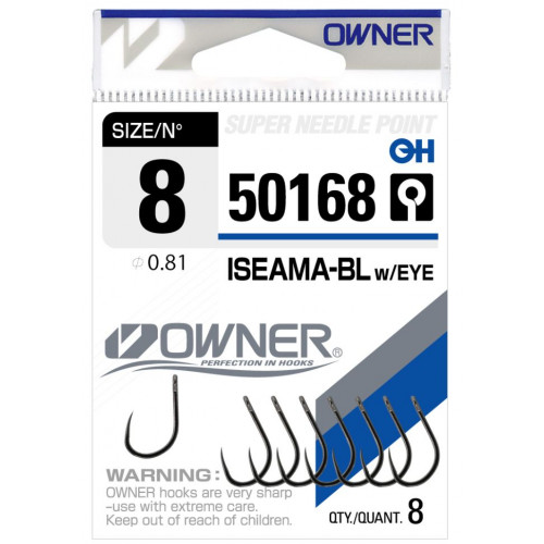 Куки без контра Owner Iseama W/Eye Barbless 50168