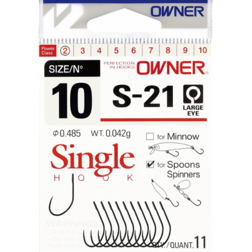 Kуки Owner Single Hook S 21