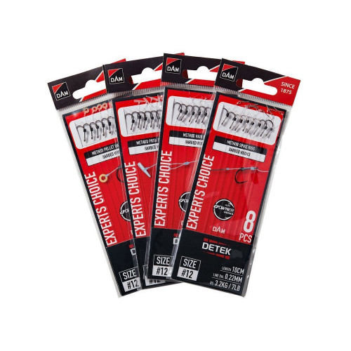 Вързани куки за фидер D.A.M. Detek Method Push Stop Rigs 