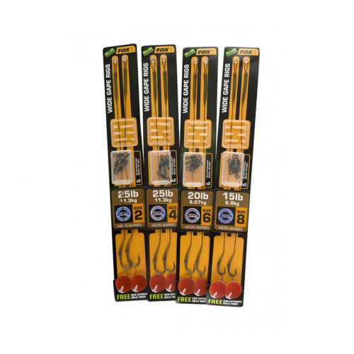 Готов монтаж Fox Edges Ready Rigs - Wide Gape