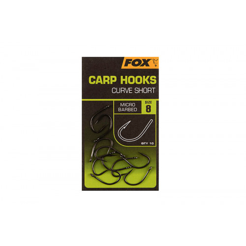Шаранджийски Fox Curve Shank Short Carp Hooks