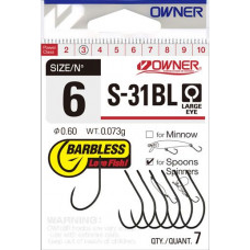 Куки без контра Owner S-31BL Barbless