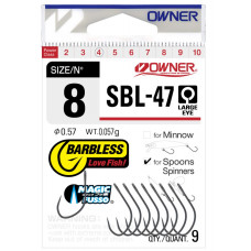 Куки без контра Owner SBL-47 Barbless