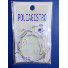 Вързани куки с метален повод Poliangistro 