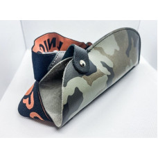 Двоен кожен калпачок с ластик  Limited Orange Point Camo
