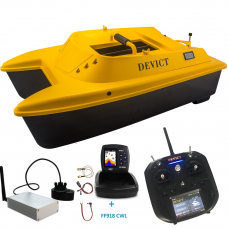 Лодка за захранка Devict Catamaran Black с вграден безжичен сонар Lucky FF918 CWL Лодка за захранка Devict Catamaran Black с вграден безжичен сонар Lucky FF918 CWL