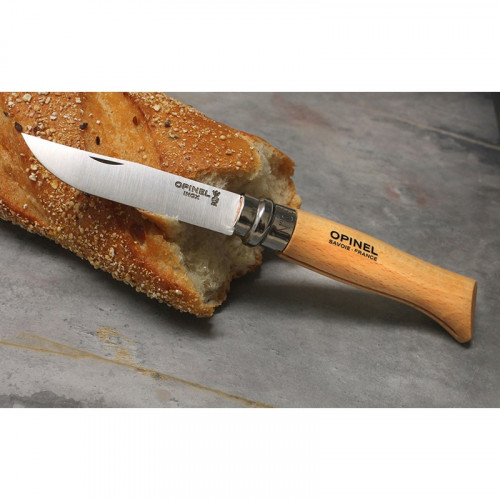 Сгъваем нож Opinel Inox - дръжка от бук