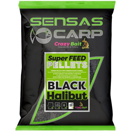 Пелети Sensas Super Feed Black Halibut