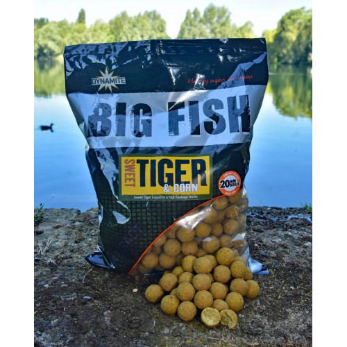 Протеинови топчета Dynamite Baits Sweet Tiger and Corn Boilies 1.8 кг