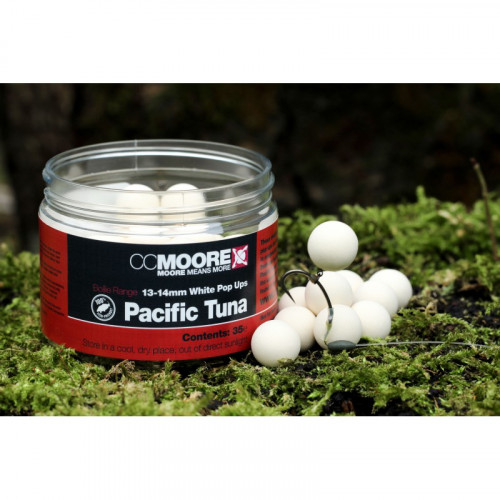 Плуващи топчета CCMOORE Pacific Tuna Pop up White 13/14 мм