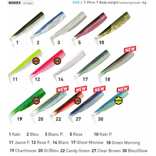 Силиконови тела Fiiish Black Minnow No 2 - 9 см