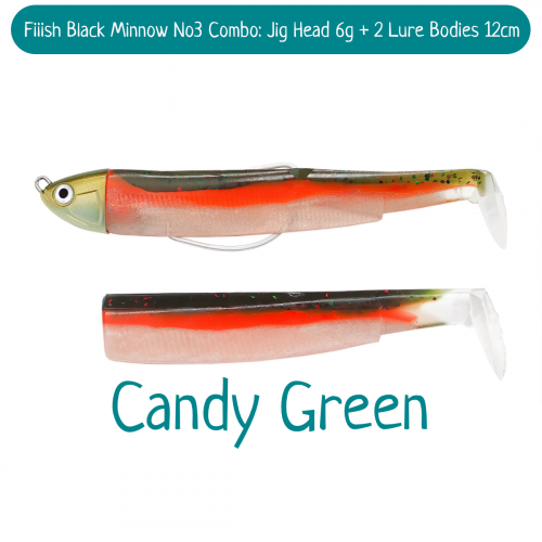 Силиконова примамка Fiiish Black Minnow No3 Combo - 12 см, 6 гр