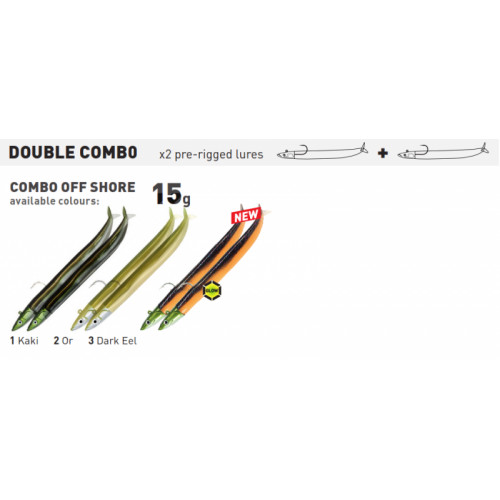 Силиконова примамка Fiiish Crazy Sand Eel 120 Double Combo - 12 см, 15 гр