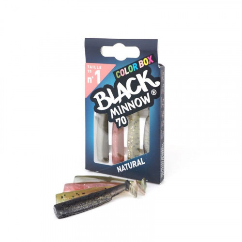 Силиконови тела Fiiish Black Minnow No1 Color Box - 7 см