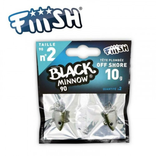 Fiiish Black Minnow №2 Jig Head 10 гр Off Shore - Kaki