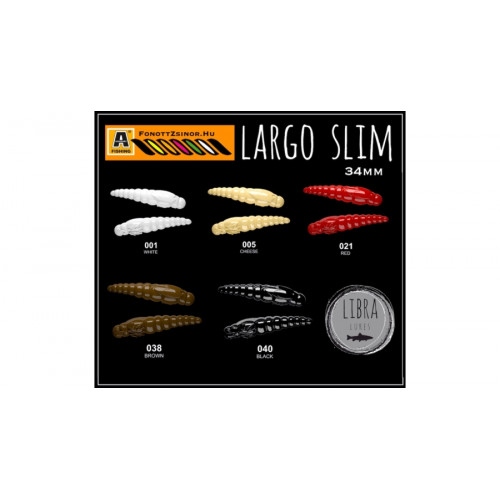 Силиконова примамка ларва Libra Lures Largo Slim 34