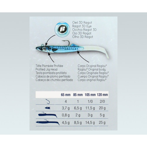 Силикон Raglou Hybrid GM 8.5 см