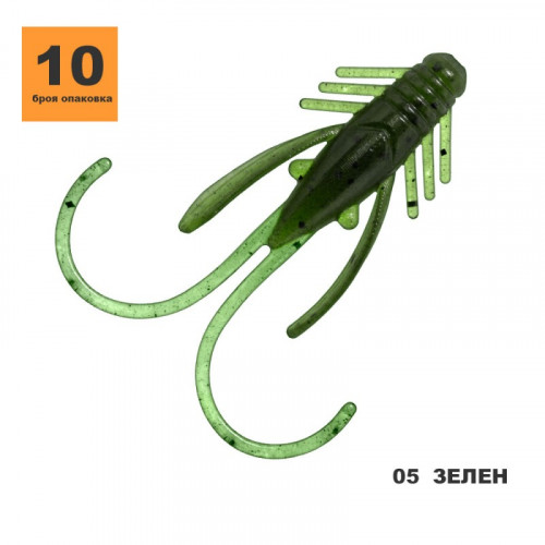 Силиконова примамка Toirtap Нимфа 1.6"