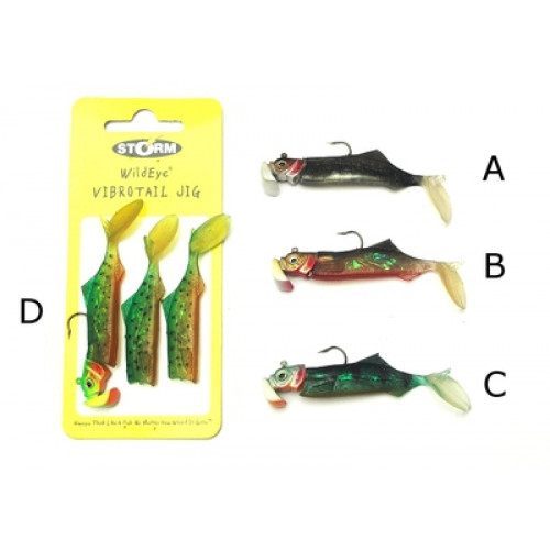 Силиконови примамки Storm WildEye Vibrotail Jig 