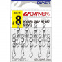 Вирбели с карабина Owner Hooked Snap Swivel