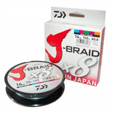 Плетено 8-нишково влакно Daiwa J-Braid 150 м Multicolor