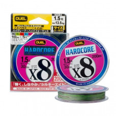 Плетено влакно Duel Hardcore X8 Multicolor - 200 м