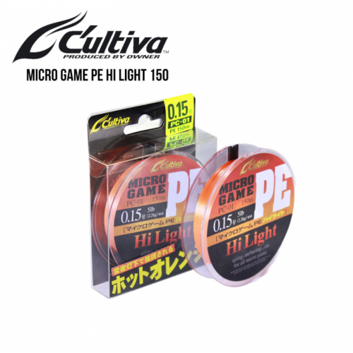 Плетено влакно Owner Cultiva Micro Game x3 150 м/ Orange