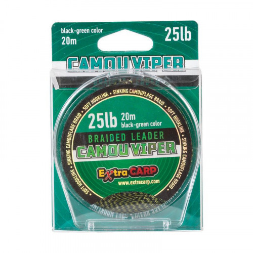Повод Extra Carp Camou Viper 20 м
