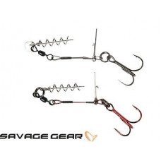 Стингер с една кука Savage Gear Carbon49 Corkscrew Stinger Single Hook 