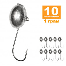 Микроджиг Toirtap ,,Премиум" Бяла кука 1 - 6 гр Кука N6