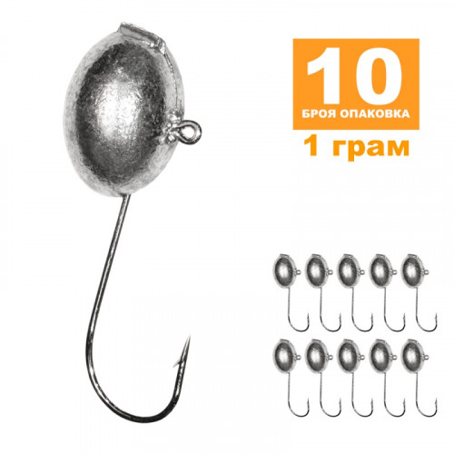 Микроджиг Toirtap ,,Премиум" Бяла кука 1 - 6 гр Кука N6