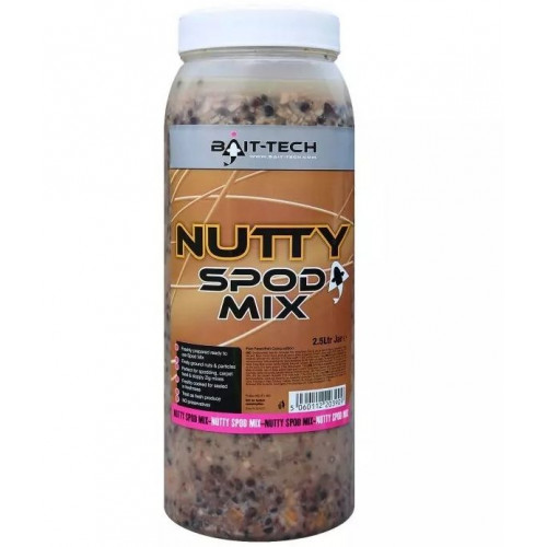 Микс за спод Bait Tech Nutty Spod Mix Jar 2.5 л