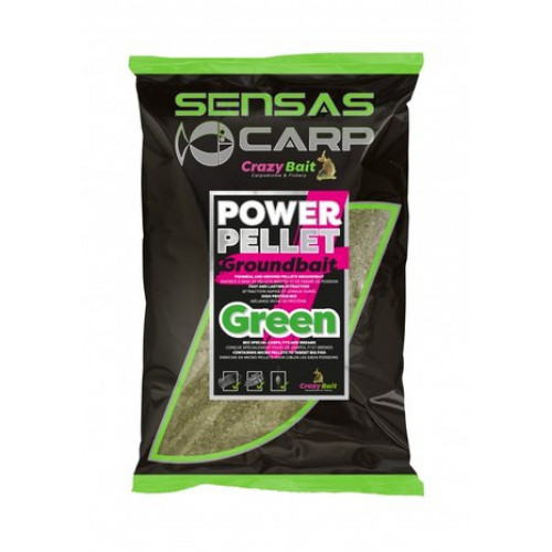 Захранка Sensas UK Power Pellet Plus Green 2 кг