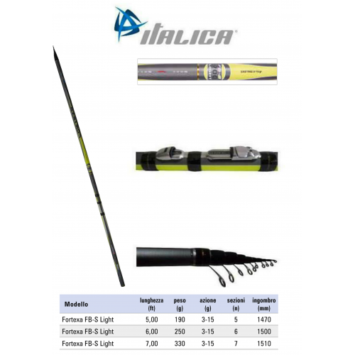 Въдица болонеза Italica Fortexa FBS Light 6 м